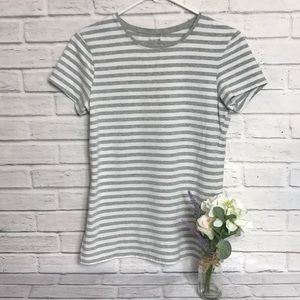 Gray and White T-Shirt